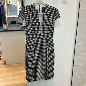 Jax Herringbone Capsleeve Dress